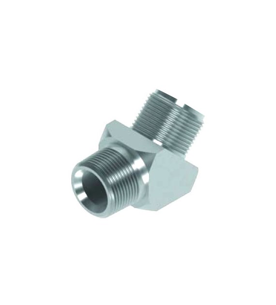 Adaptor kątowy 45° GZ 3/8 BSP x GZ 3/8 BSPT