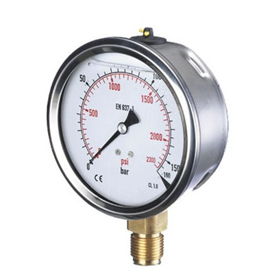 Manometr glicerynowy 0-2000 bar (1/2 - rad.) 316L
