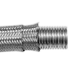 Wąż nierdzewny karbowany DN10 stal 316, osłona 304
