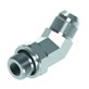 Adaptor kątowy 45° JIC GZ 9/16-18 x GZ 1/4 BSP