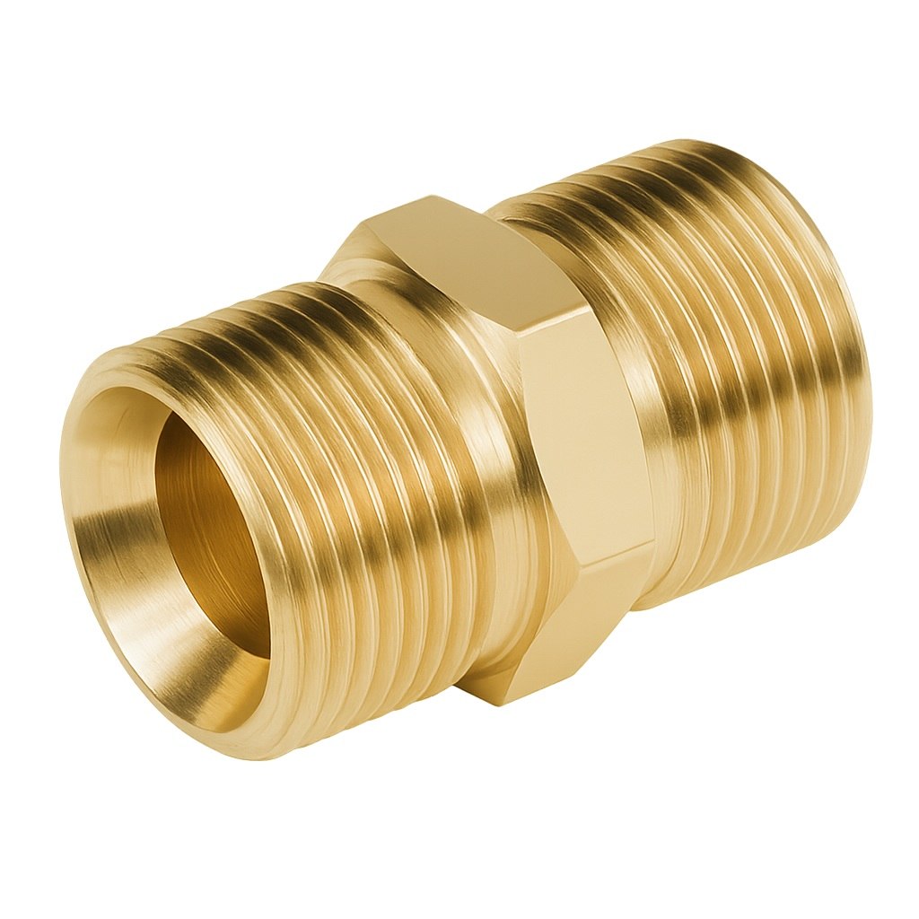 Adaptor łączący do myjek GZ M22x1,5, mosiądz