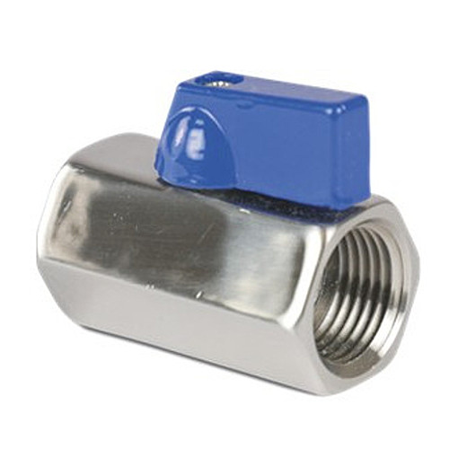 Zawór kulowy mini GW/GW 1/4; stal 316, 40 bar
