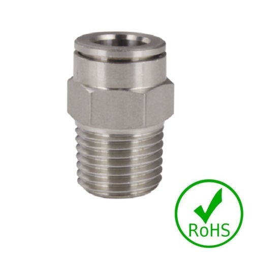 Złączka prosta 08 - GZ R1/4 BSPT stal AISI 316L