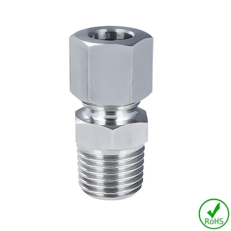 Złączka prosta 06 - GZ 1/8 BSPT, stal 316L