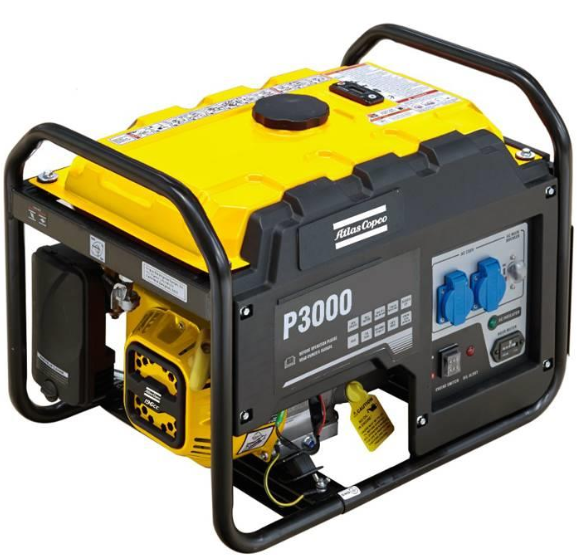 Generator prądu Atlas Copco 2,3 kVA, 230 V