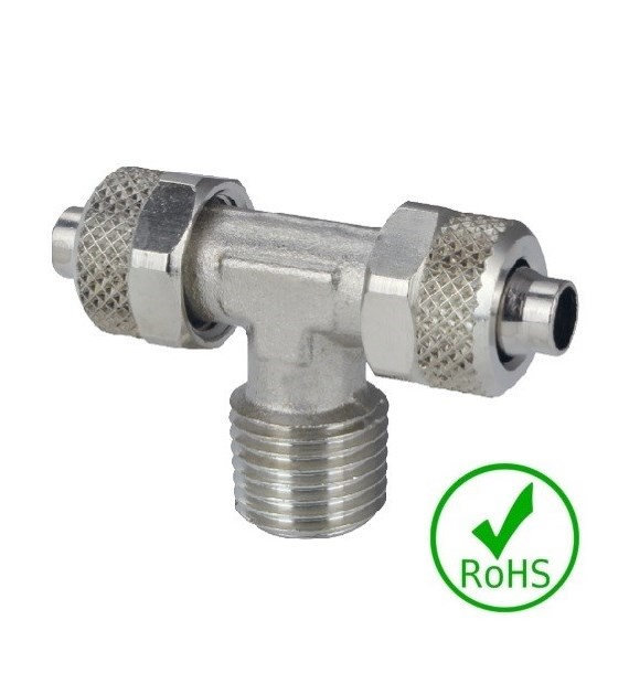 Trójnik skręcany R1/8 do węża 8/6