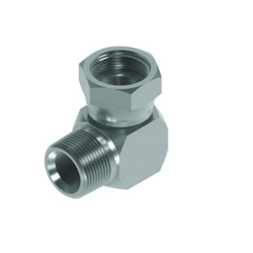 Adaptor kątowy GZ 1/4 NPT x GW 1/4 BSP