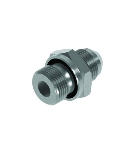 Adaptor JIC GZ 1.1/16-12 x GZ 1 BSP, stal 1.4571