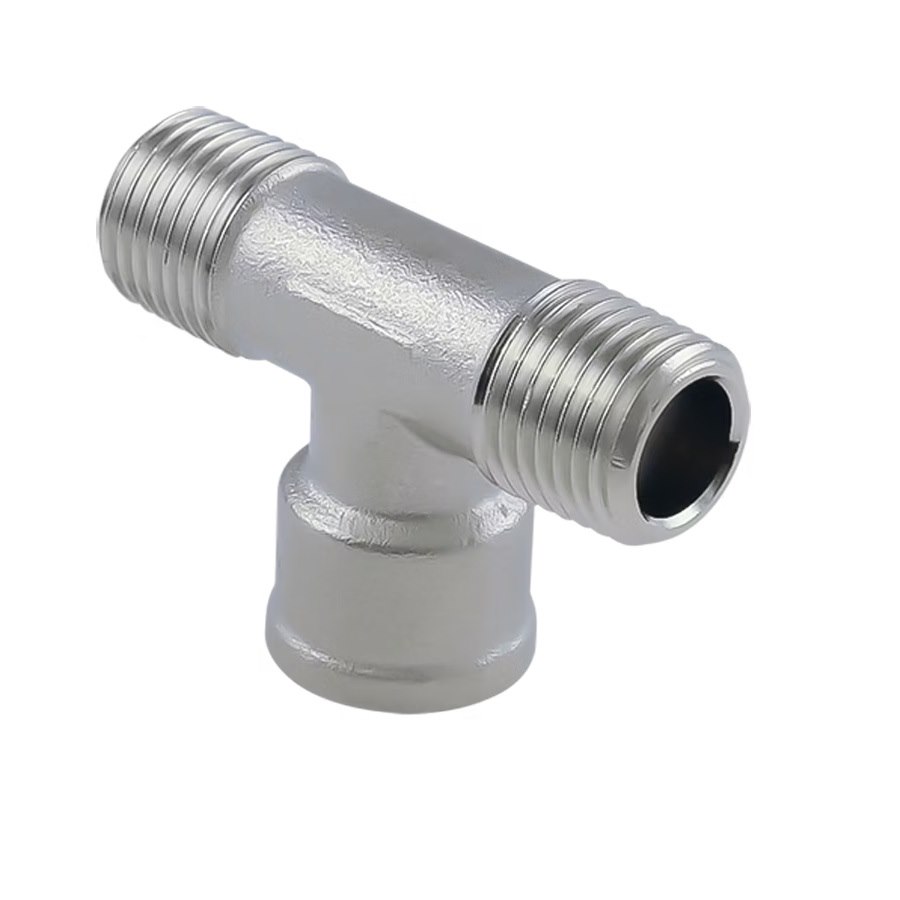 Trójnik GZ 3/8 BSPT x GW 3/8 BSPP x GZ 3/8 BSPT