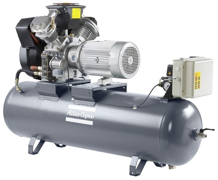 Sprężarka tłokowa Atlas Copco, 2,2 kW, 10 bar