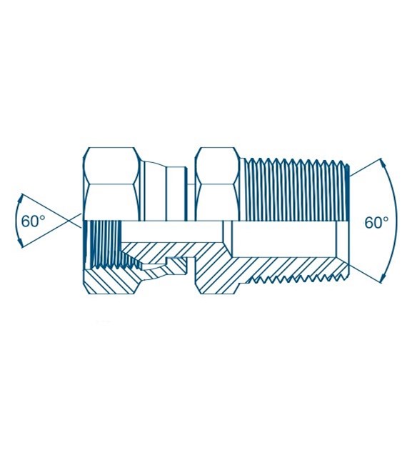 Adaptor GW 3/8 NPSM x GZ 1/2 NPT