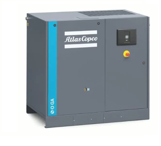 Sprężarka śrubowa Atlas Copco GA, 15 kW, 7,5 bar