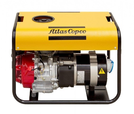 Generator prądu Atlas Copco 5,4 kVA, 400/230V AVR