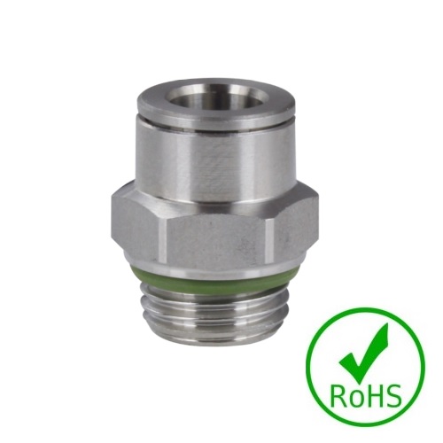 Złączka prosta 12 - GZ G1/2 BSP stal AISI 316L