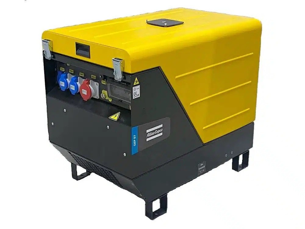 Generator prądu Atlas Copco 6,9 kVA, 230/400V, ON