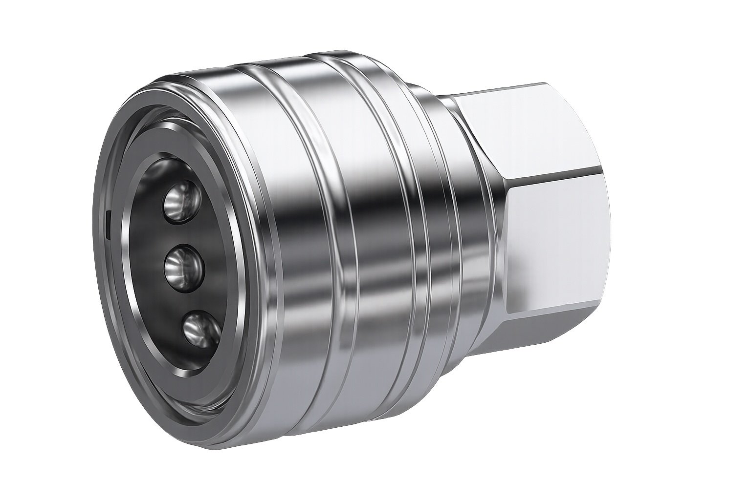 Szybkozłączka gniazdo ISO-B, GW 1/2 BSP, stal 316L