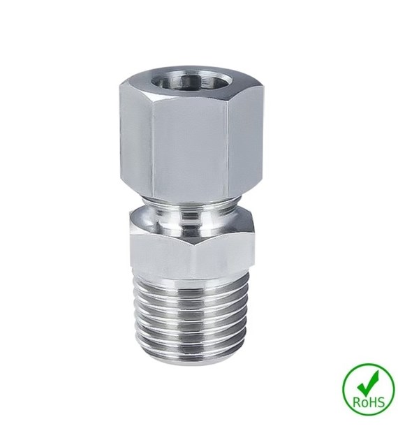 Złączka prosta 08 - GZ 1/4  BSPT, stal 316L