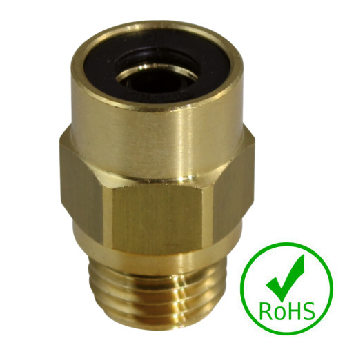 Złączka prosta mosiądz 8/6 - GZ M14x1,5, 16 bar