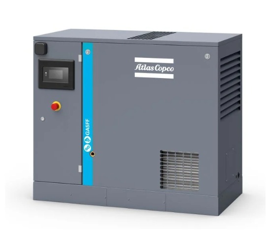 Sprężarka śrubowa Atlas Copco GA, 5,5 kW, 10 bar
