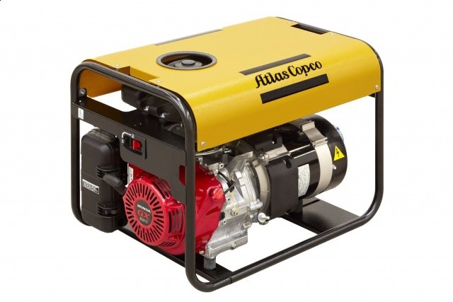 Generator prądu Atlas Copco 5,1 kVA,1-faz. AVR
