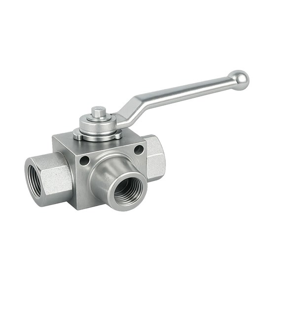 Zawór kulowy 3-drogowy GW11/4, DN25, przepływ L