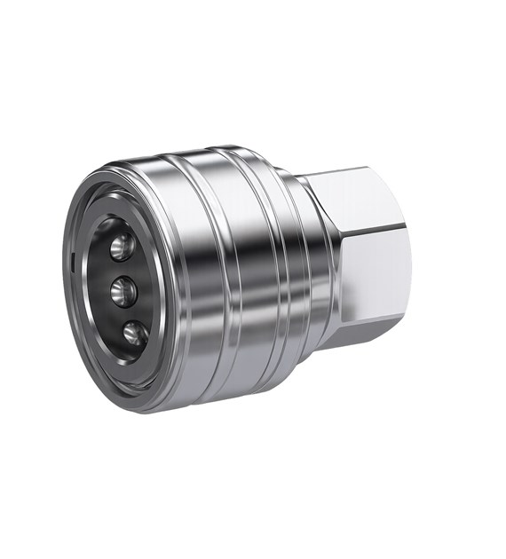 Gniazdo ISO-B bez zaworu, GW 3/4 BSP, stal 316L