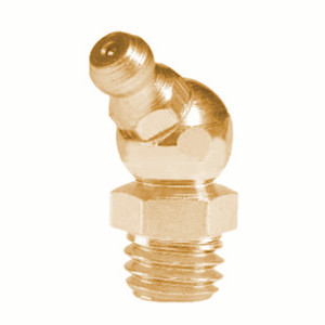 Smarowniczka kątowa 45° R1/8 DIN 71412B mosiądz