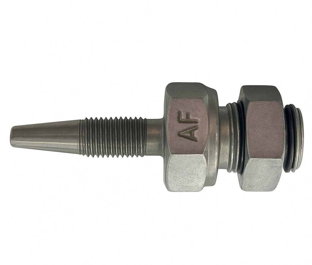 Końcowka skręcana grodziowa GZ M12x1,5, GW M6x1
