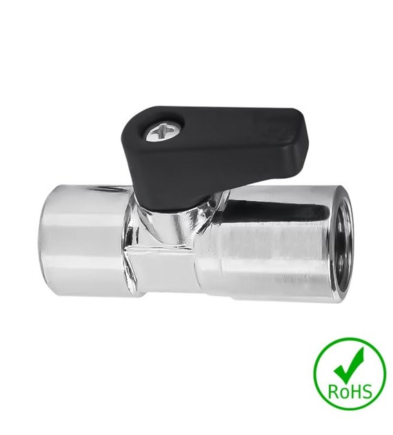 Zawór kulowy mini GW 1/4 BSP, mosiądz, 10 bar