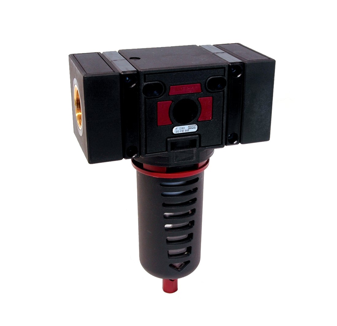 Filtr Aircomp 3/4 BSP; 5 µm, półautomatyczny spust
