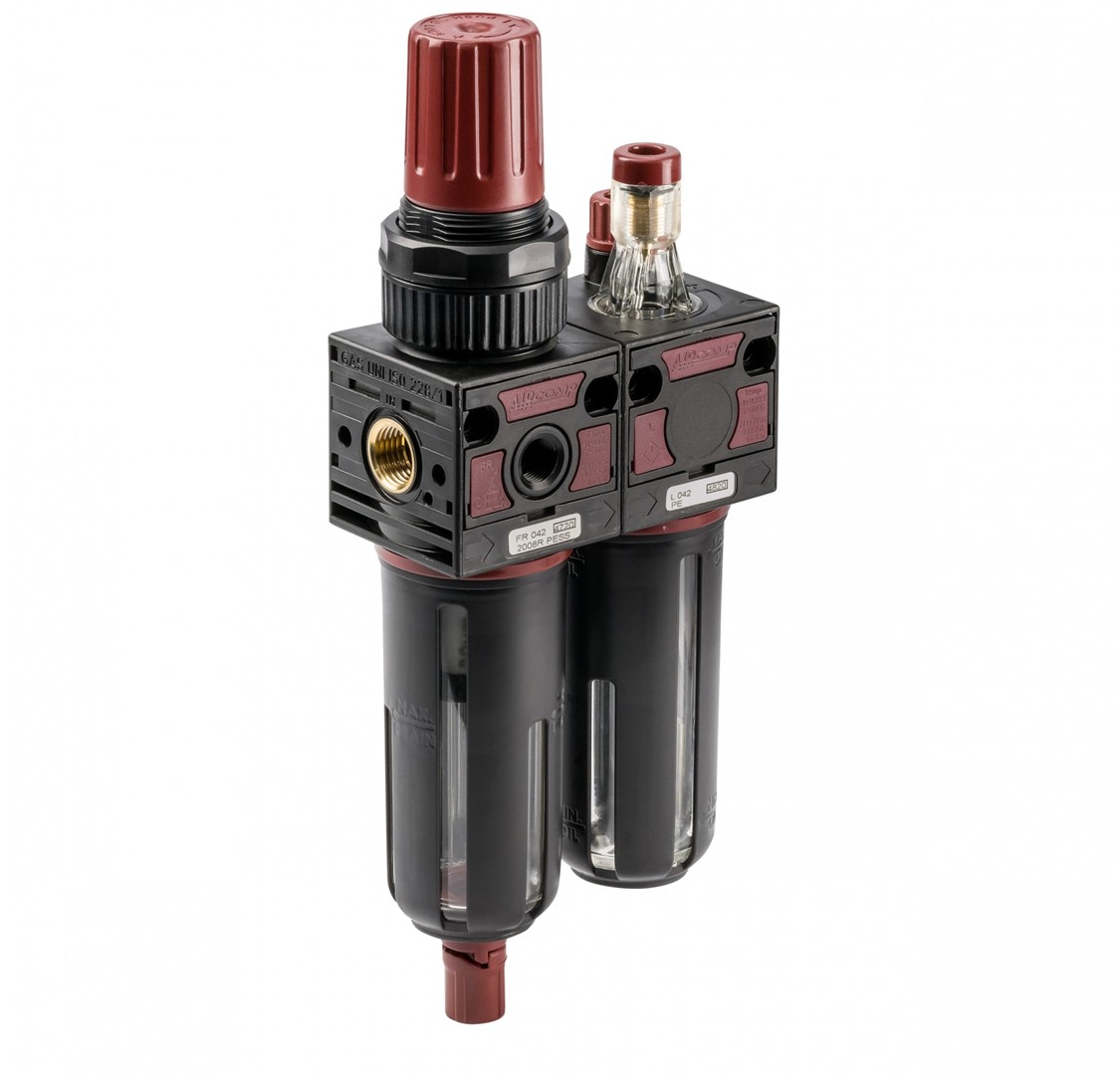 Stacja Aircomp 1/4  półautomat; 0-12 bar, 5 µm