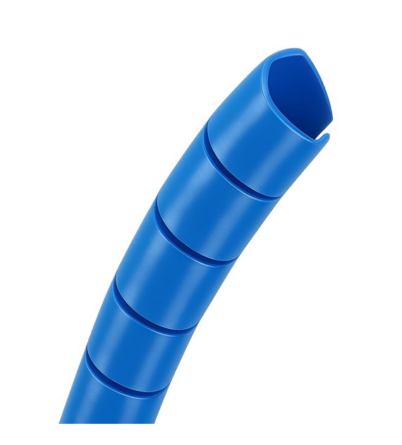 Osłona spiralna z polietylenu, niebieska