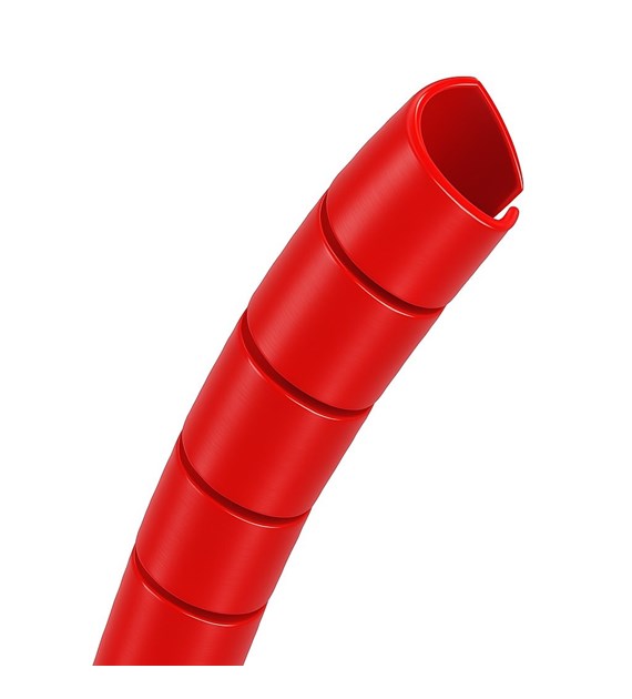 Osłona spiralna z polietylenu, czerwona