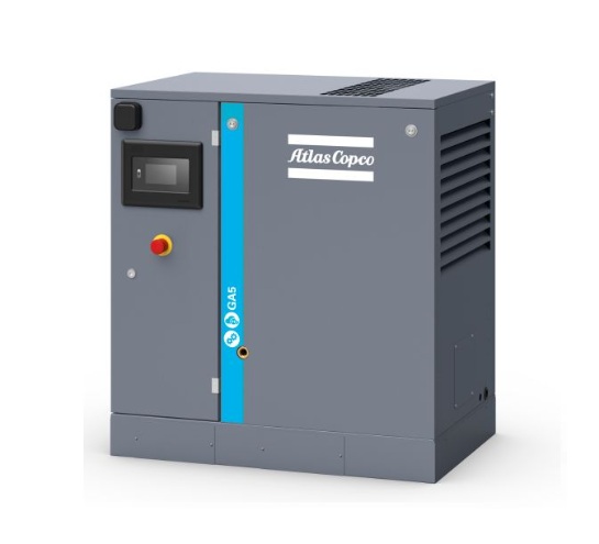 Sprężarka śrubowa Atlas Copco GA, 5,5 kW, 10 bar
