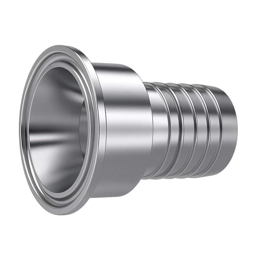 Końcówka Tri-Clamp 50,5 mm do węża DN19, stal 316L