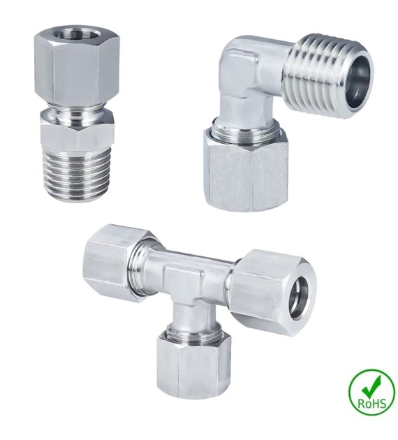 Złączki z pierścieniem zacinającym, stal 316L