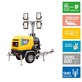 Maszt oświetleniowy Atlas Copco, silnik spalinowy