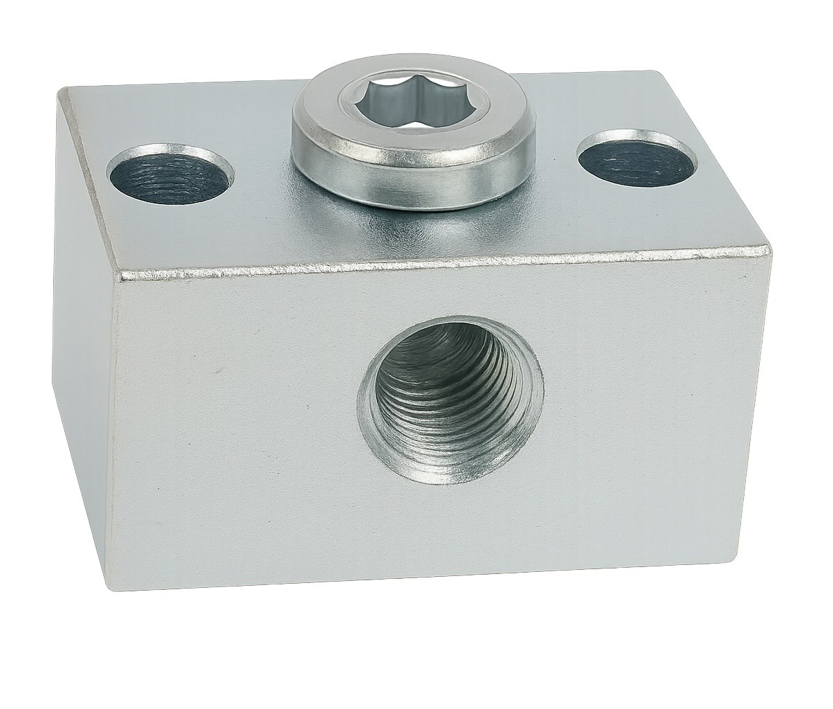 Blok smarowniczy T 3x1 1/8 BSP, montaż na 2 śruby