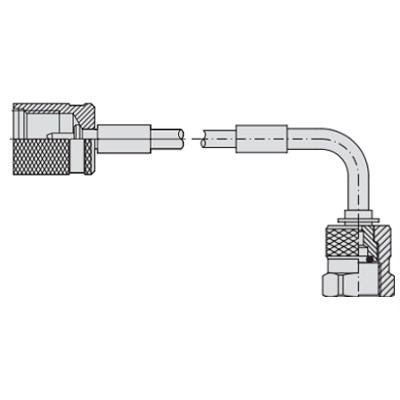Przewód pomiarowy, M16x2 - G1/4 90°, L=800 mm