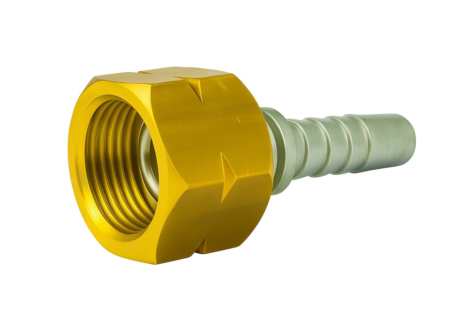 Końcówka DN10 GAS 21,8x1/14  lewy gwint, mosiądz