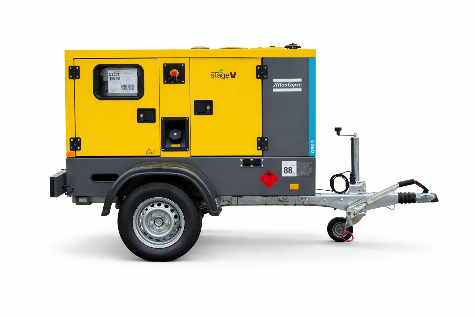 Generator prądu Atlas Copco 9,2 kVA / 7,4 kW, ON