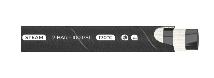 Wąż STEAM, DN19, 7bar, T=170°C, rolka 20mb