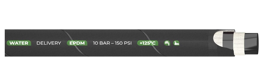 Wąż Water, DN30, 10bar, T=125°C, rolka 61mb