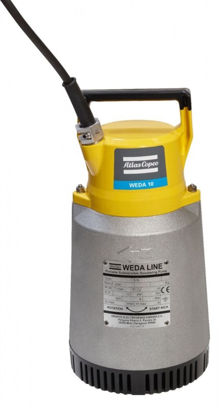 Pompa zanurzeniowa Atlas Copco 480 l/min,15m, 400V