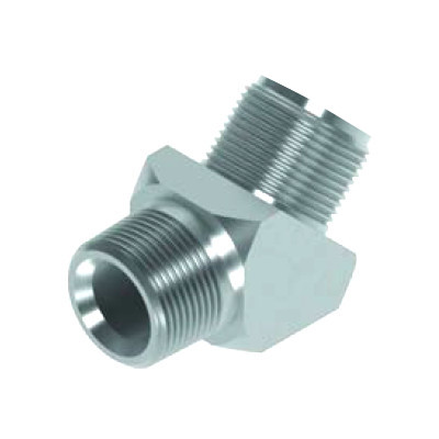 Adaptor kątowy 45° GZ 1 BSP x GZ 1 NPT