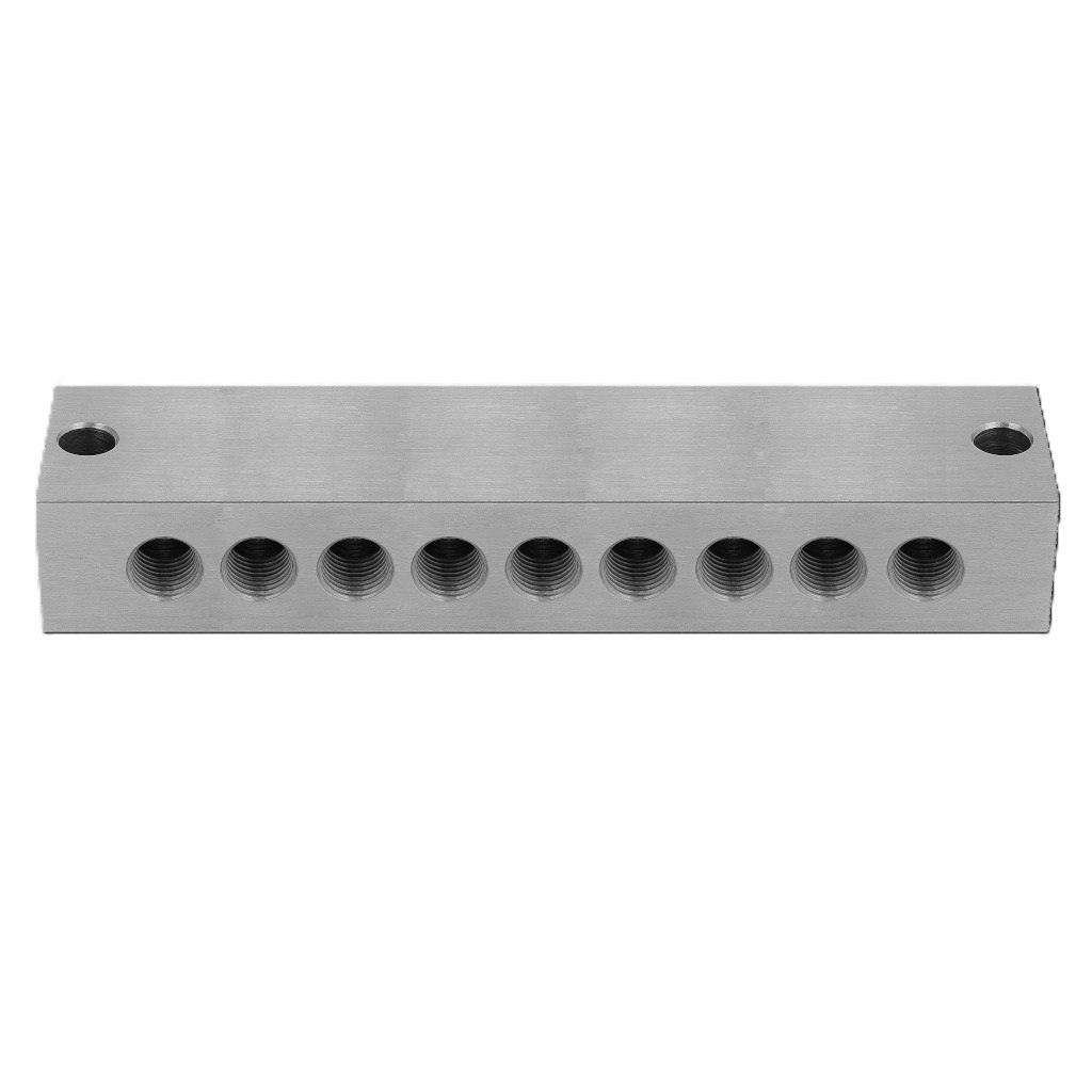 Blok smarowniczy 2x9 przyłącza 1/8 BSP