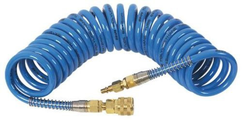 Przewód spiralny PU 12x8, szybkozłączki 26, L=5m