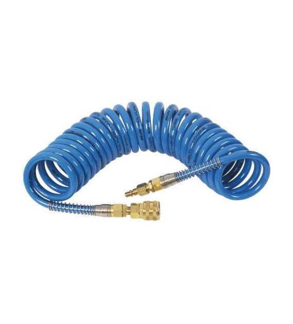 Przewód spiralny PU 12x8, szybkozłączki 26, L=10m